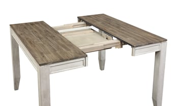 Abacus Alabaster and Honey Counter Height Dining Table